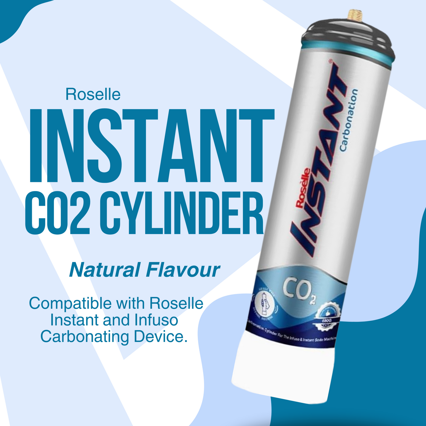 Roselle Instant 600g CO2 Cylinder Natural Flavor - Box of 6