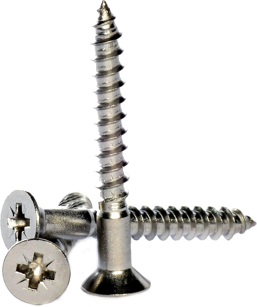 Diall A2 stainless Steel PZ2 Screws 5mm x 70mm, Pack of 200