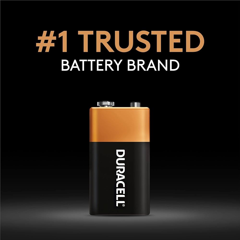 Duracell Plus 9V Battery 100% Life Guaranteed 6LR61 MN1604