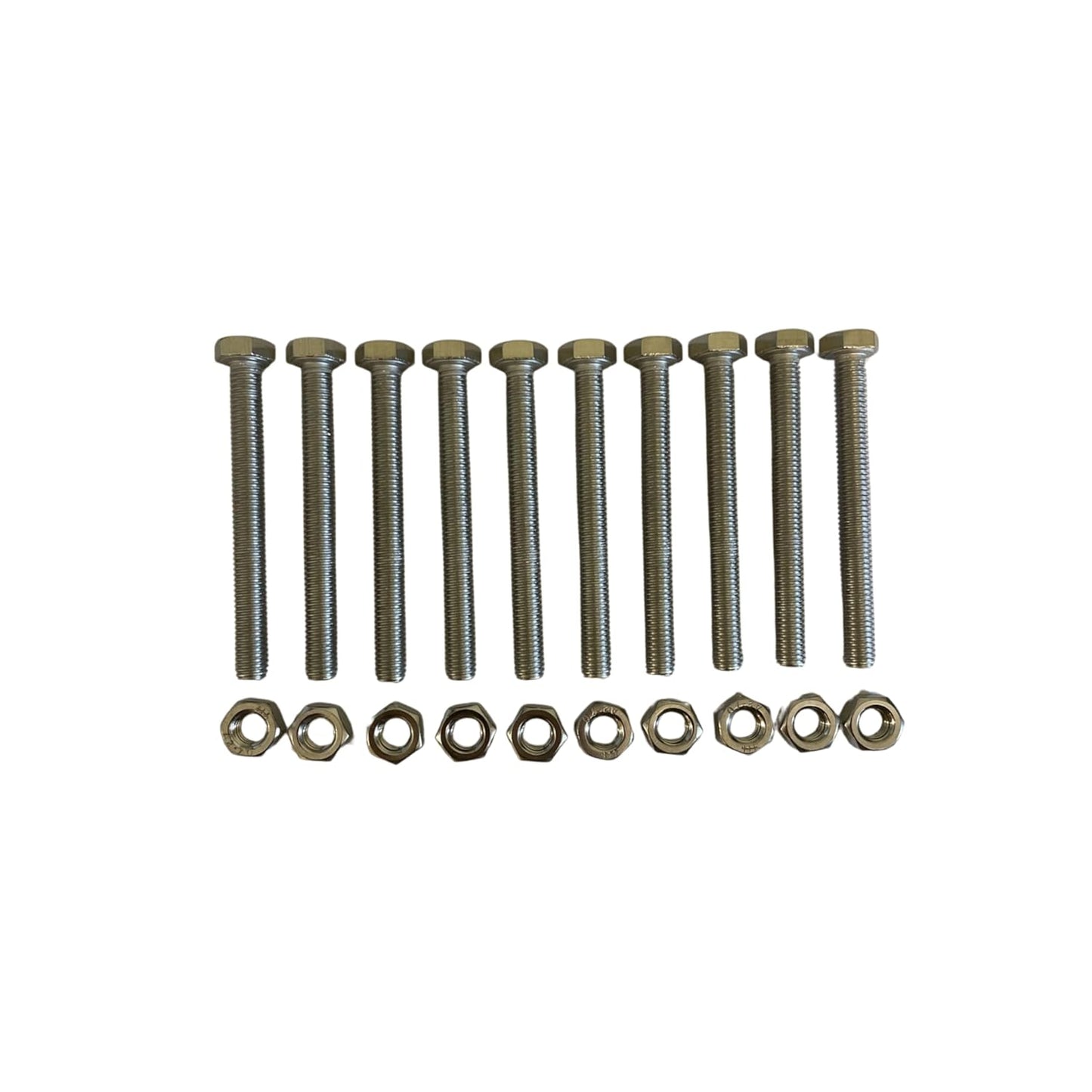 Diall A2 Stainless Steel Screws, M8 x 75mm, Pack of 10