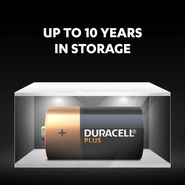 C Size Duracell Plus Power Batteries 100% LIFE GUARANTEED