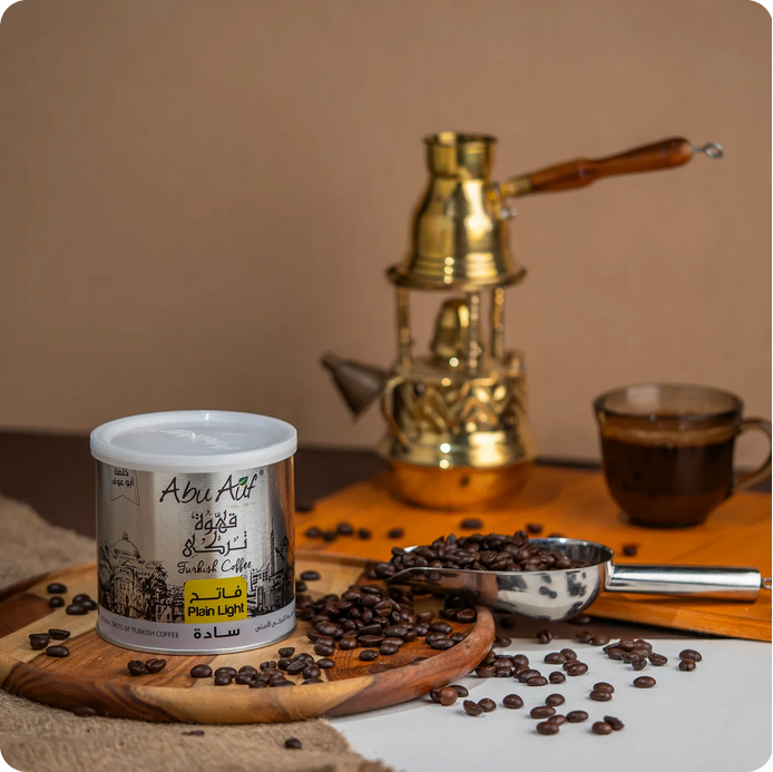 Light Roasted Plain Turkish Coffee by Abu Auf 200gm box