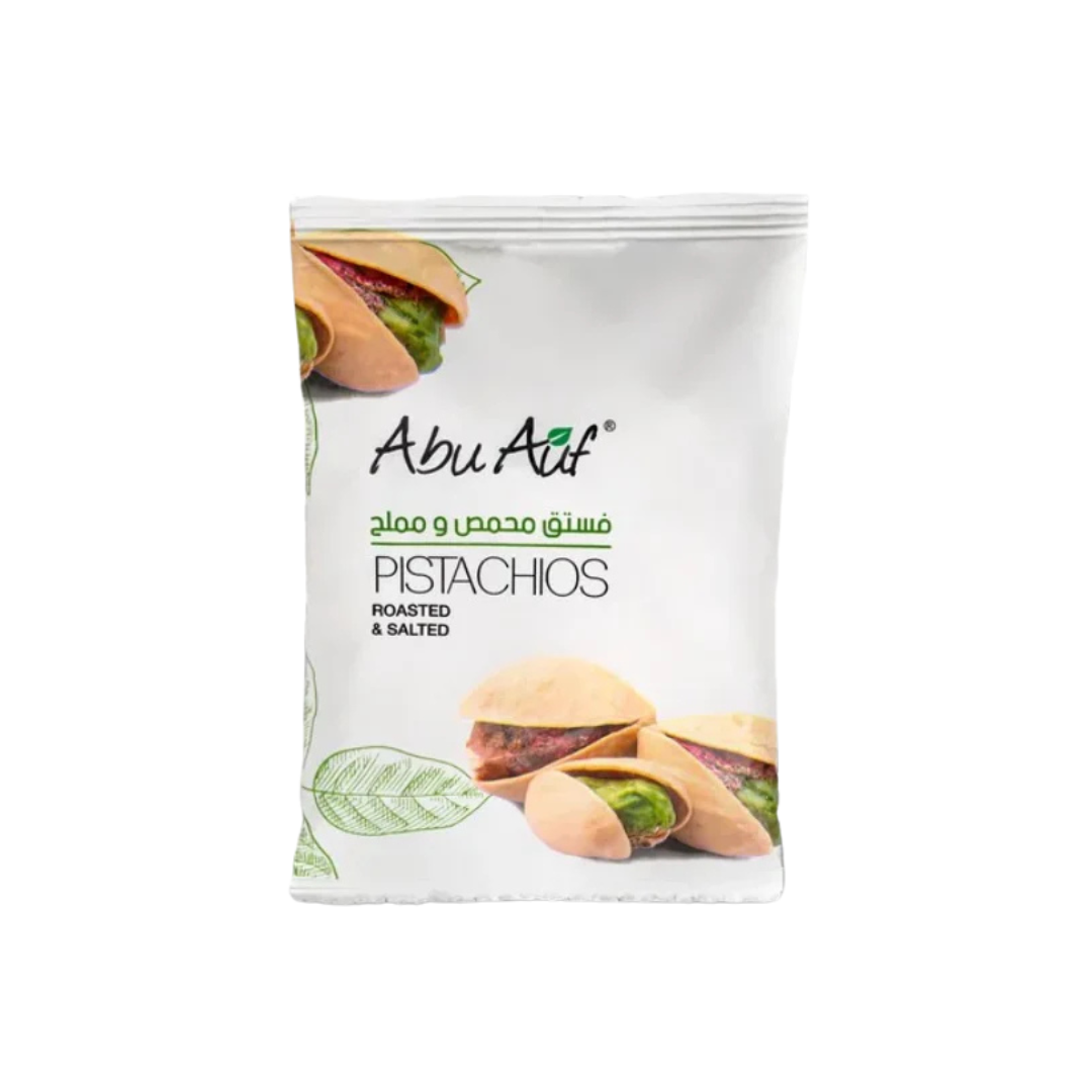 Abu Auf Roasted And Salted Pistaicho 180gm pack