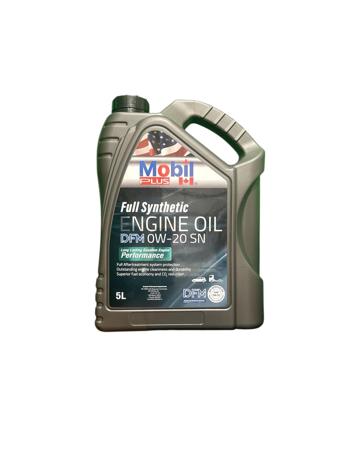 Mobil Plus Full Synthetic DFM 0W- 20 SN Engine Oil (5L Can)