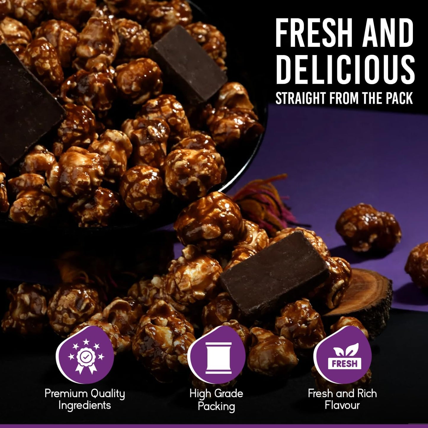 Abu Auf Premium Caramel Popcorn Natural Gluten Free Sweet Crunchy (Box of 12)