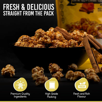 Abu Auf Premium Caramel Popcorn Natural Gluten Free Sweet Crunchy (Box of 12)