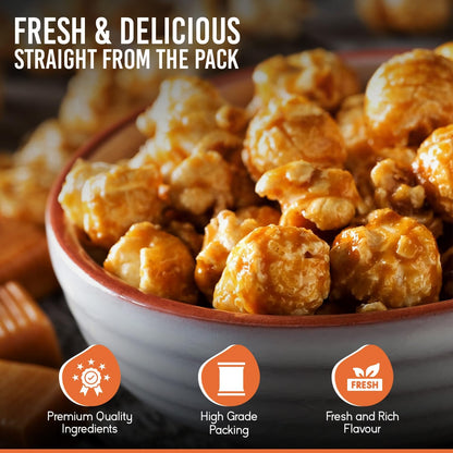 Abu Auf Premium Caramel Popcorn Natural Gluten Free Sweet Crunchy (Box of 12)