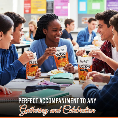 Abu Auf Premium Caramel Popcorn Natural Gluten Free Sweet Crunchy (Box of 12)