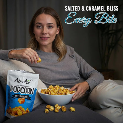 Abu Auf Premium Caramel Popcorn Natural Gluten Free Sweet Crunchy (Box of 12)