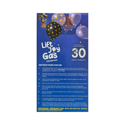 Lift Joy Gas Non Flammable UN1046 Helium Gas Cylinder Fills Upto 30 Balloons