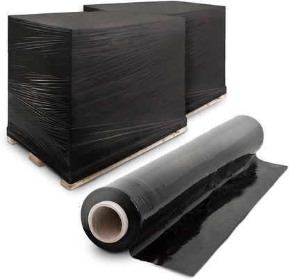 500mm X 250m X 23mu Heavy Duty Multi Use Pallet Shrink Roll (Black)