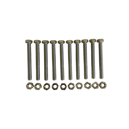 Diall A2 Stainless Steel Screws, M8 x 75mm, Pack of 10
