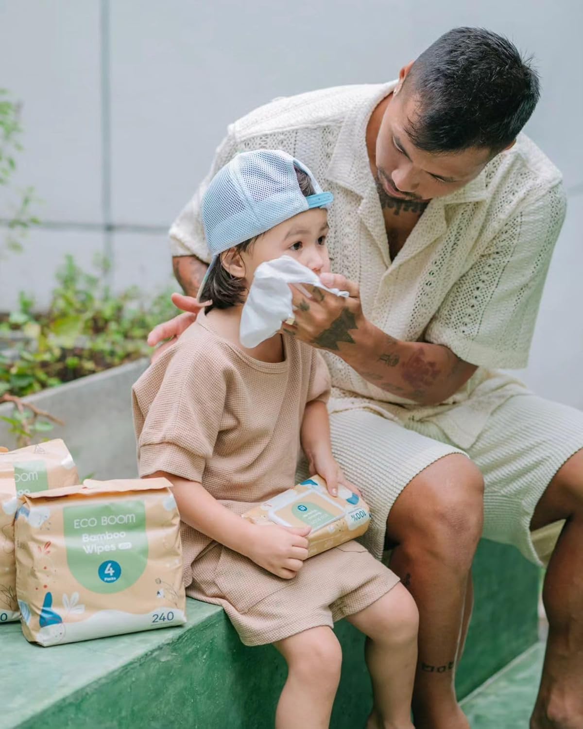 ECO BOOM Baby Wet Wipes 10/120/240 Wipes - Biodegradable, Bamboo Material, Eco-friendly