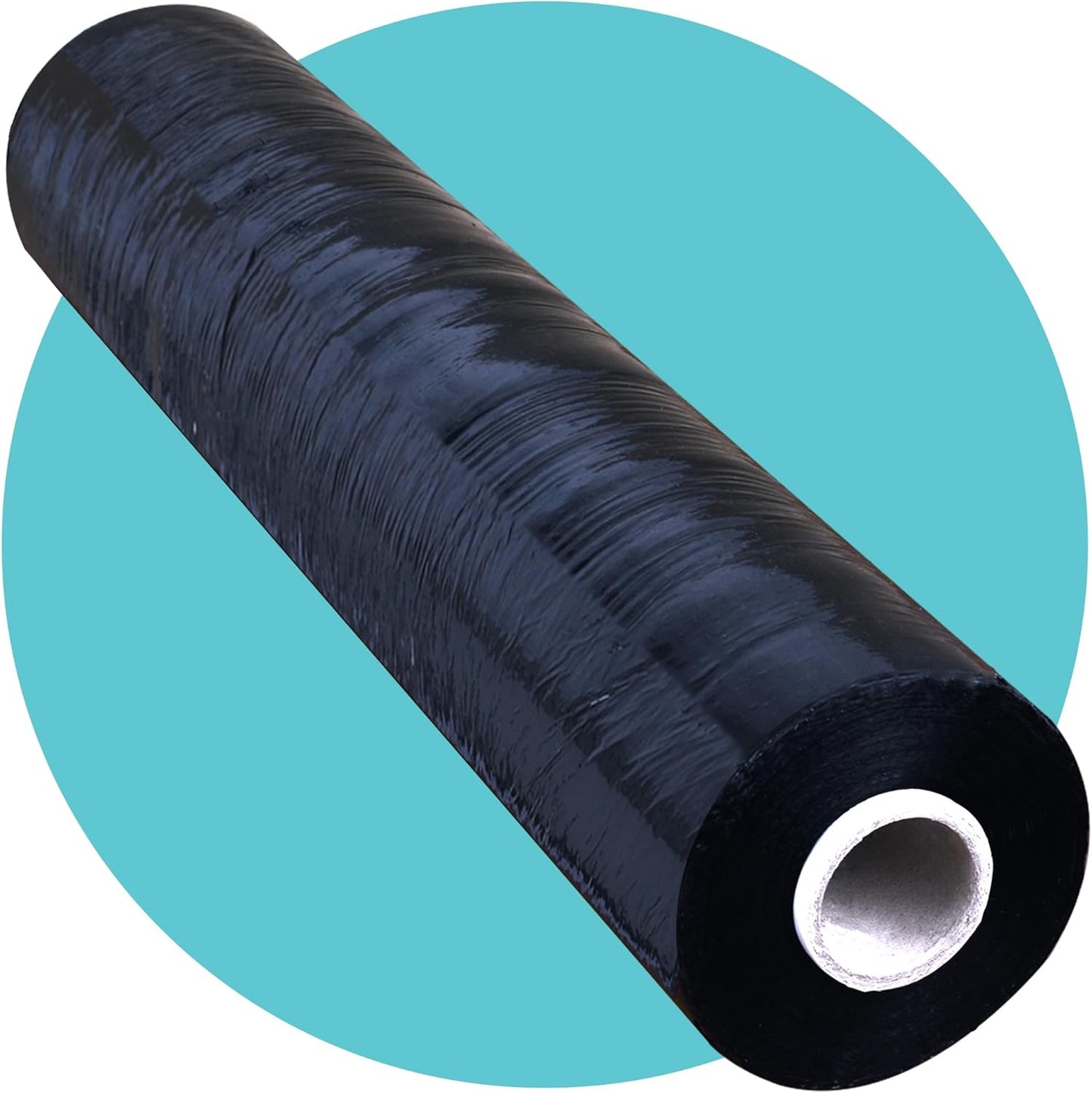 500mm X 250m X 23mu Heavy Duty Multi Use Pallet Shrink Roll (Black)