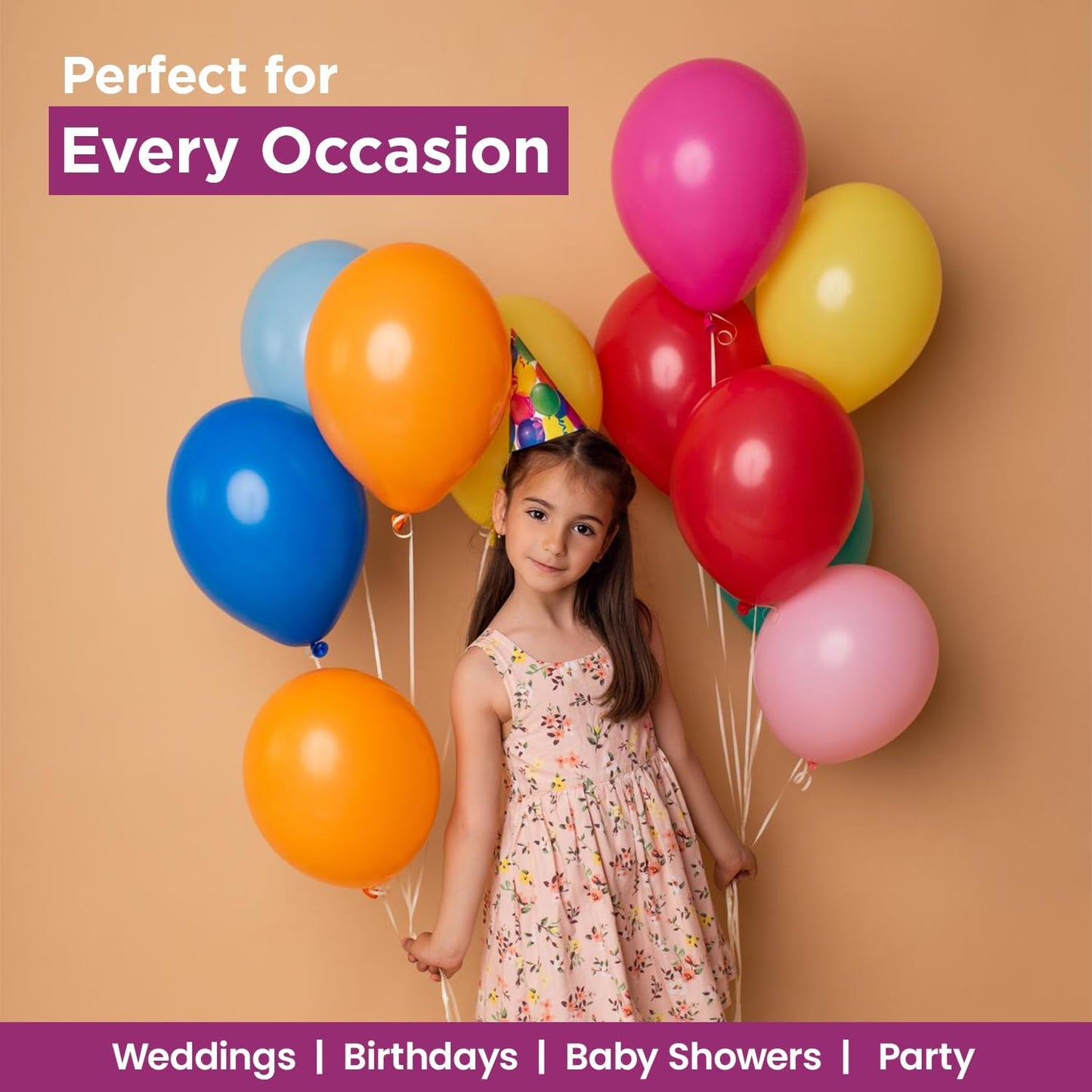 Lift Joy Helium Gas Canister, Fills upto 50 x 9" Latex Balloons, with 50 assorted colour balloons included