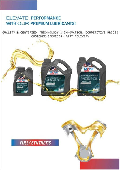 Mobil Plus SAE DFM 5W- 30, 5 Litre API SN certified Fully Synthetic Engine Oil