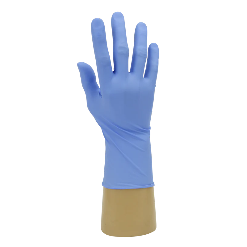 Polyco GL890 Bodyguards Blue Nitrile Disposable Gloves (Case of 100 Gloves)