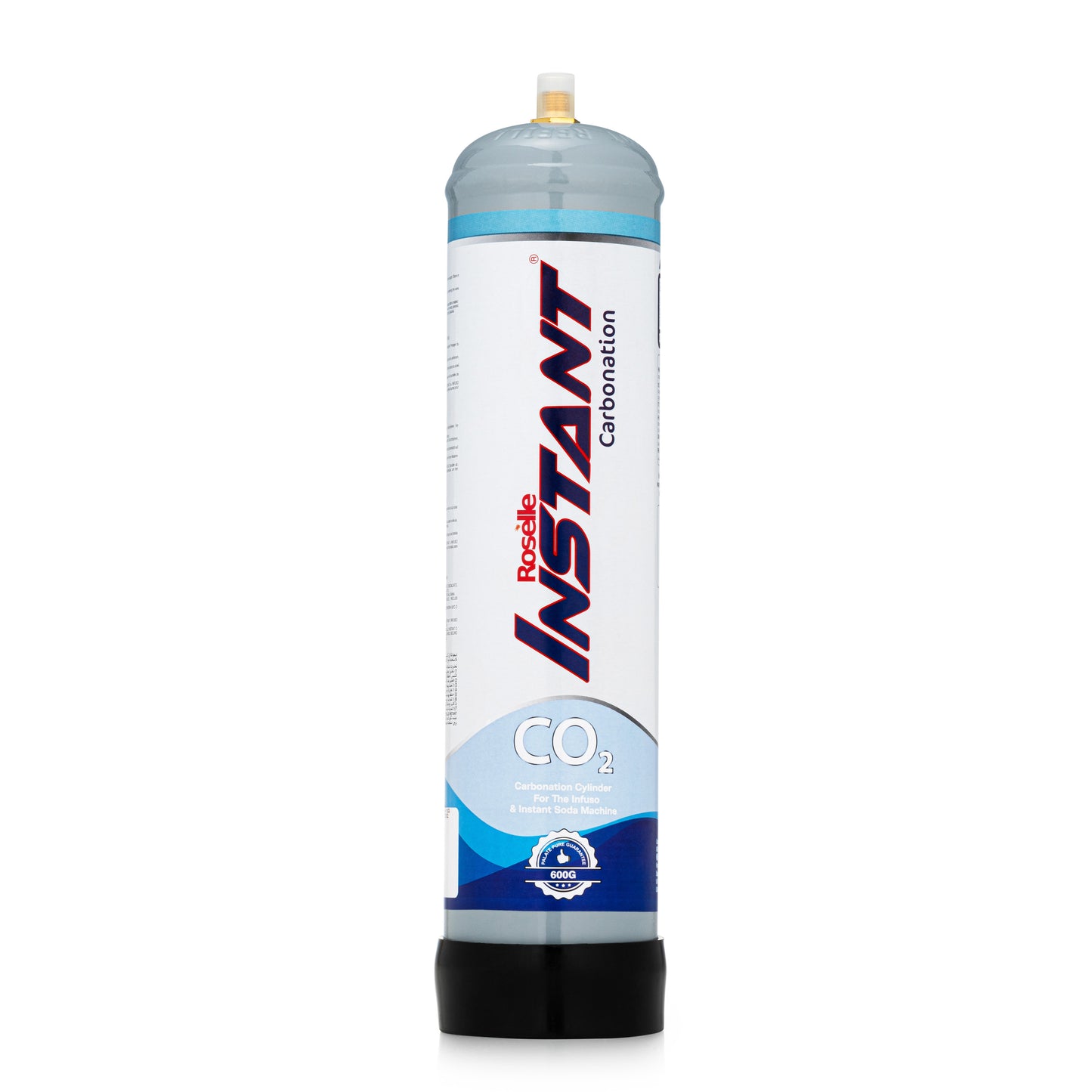 Roselle Instant CO2 Carbonating Device + 1 CO2 600 g Gas Cylinder