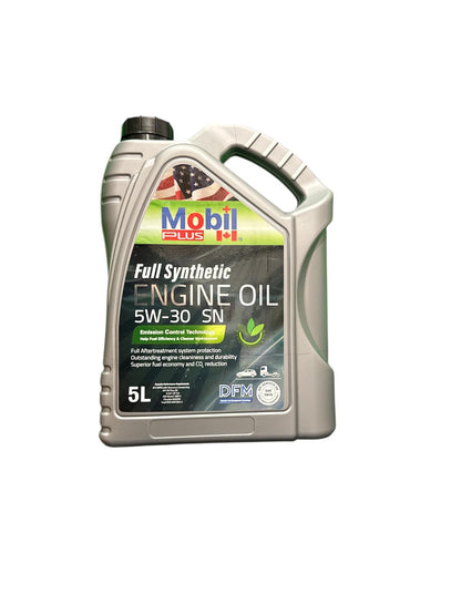 Mobil Plus 5W-30 Fully Synthetic SN Certified 5 Litre Engine Oil with ECT