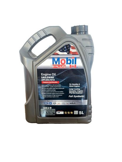 Mobil Plus DFM 5W- 40 SN/CF-4 5 Litre Engine Oil (Fully Synthetic)