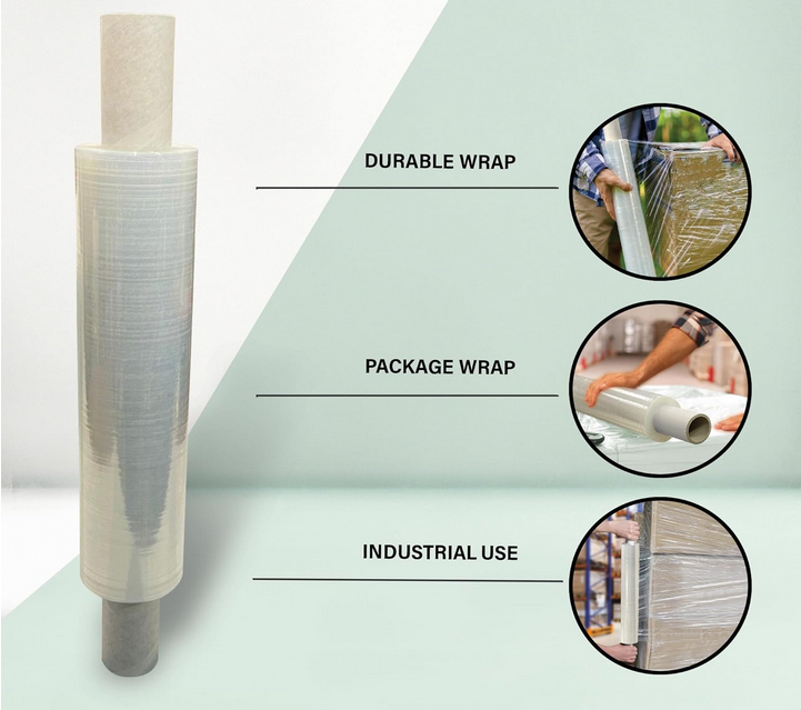 Shrink Roll For Wrapping Pallets & Parcels 400mm X 250m (Clear)
