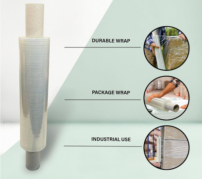 Shrink Roll For Wrapping Pallets & Parcels 400mm X 250m (Clear)