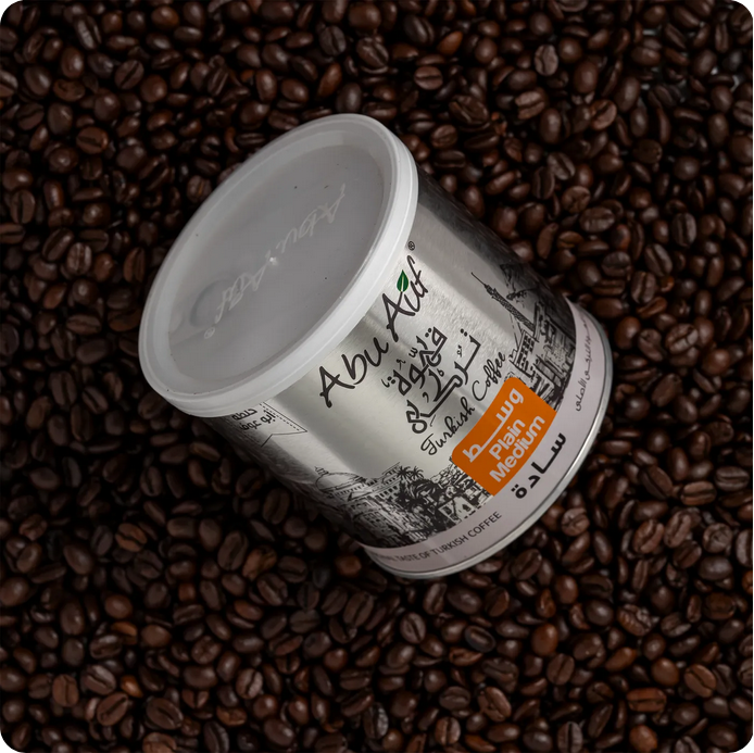 Medium Roasted Plain Turkish Coffee by Abu Auf 200gm box