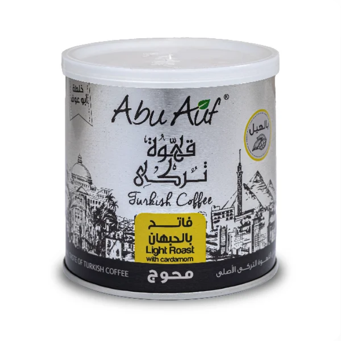 Light roasted blended Turkish Coffee by Abu Auf 200gm box