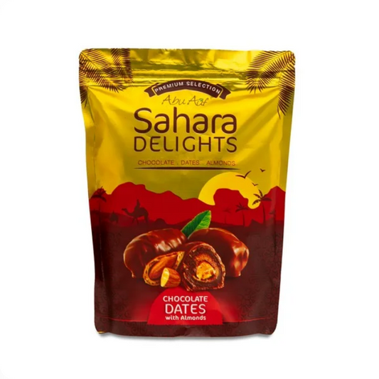 Abu Auf Sahara Delights Dates chocolate with almonds 300 Grams