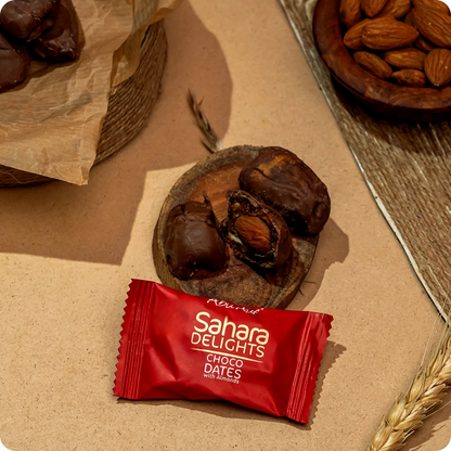 Abu Auf Sahara Delights Dates chocolate with almonds 300 Grams