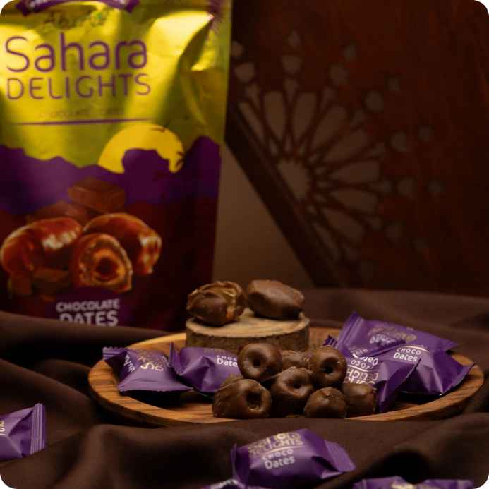 Abu Auf Sahara Delights Chocolate dates 300 Grams