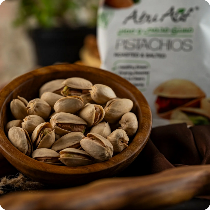 Abu Auf Roasted And Salted Pistaicho 50gm pack