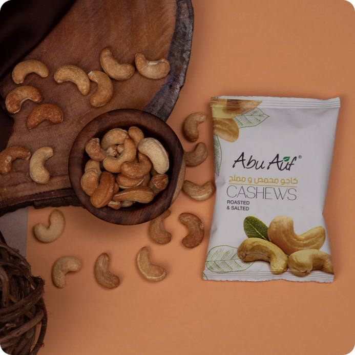 Abu Auf Roasted And Salted Cashews 50gm Pack