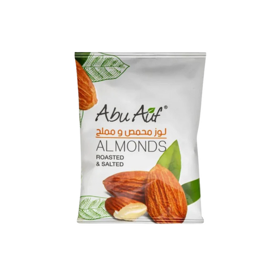 Abu Auf Roasted and Salted Almonds 180gm Pack