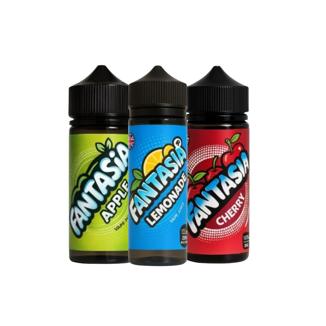 Fantasia Vape Juice – 100ml Zero Nicotine E-Liquid (Bundle Pack of 3)