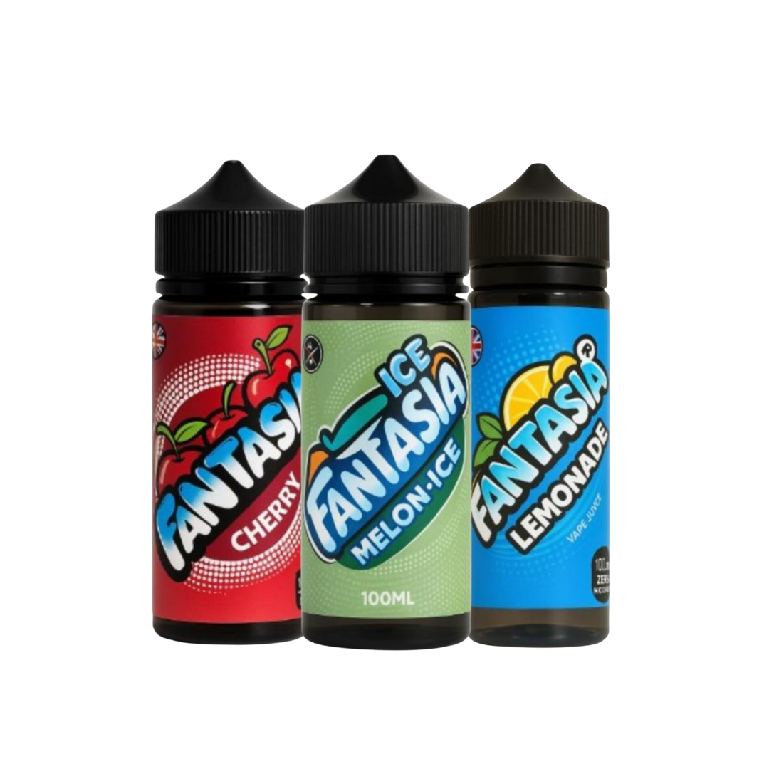 Fantasia Vape Juice – 100ml Zero Nicotine E-Liquid (Bundle Pack of 3)
