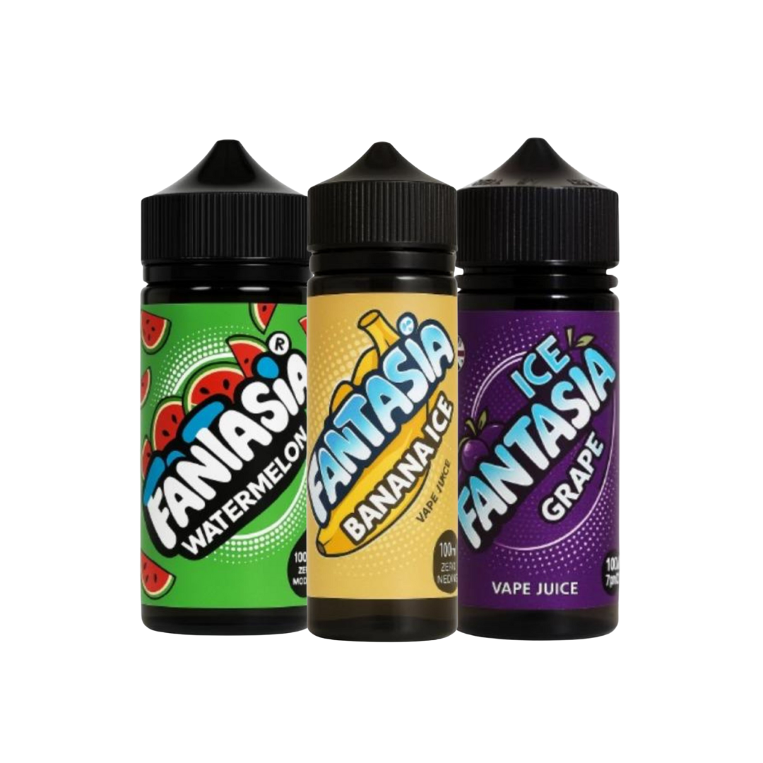 Fantasia Vape Juice – 100ml Zero Nicotine E-Liquid (Bundle Pack of 3)