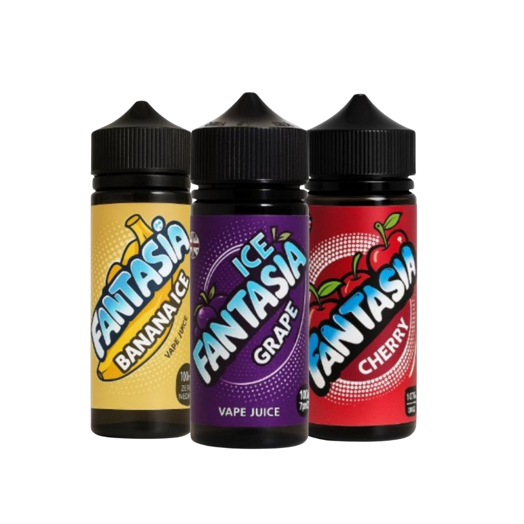 Fantasia Vape Juice – 100ml Zero Nicotine E-Liquid (Bundle Pack of 3)