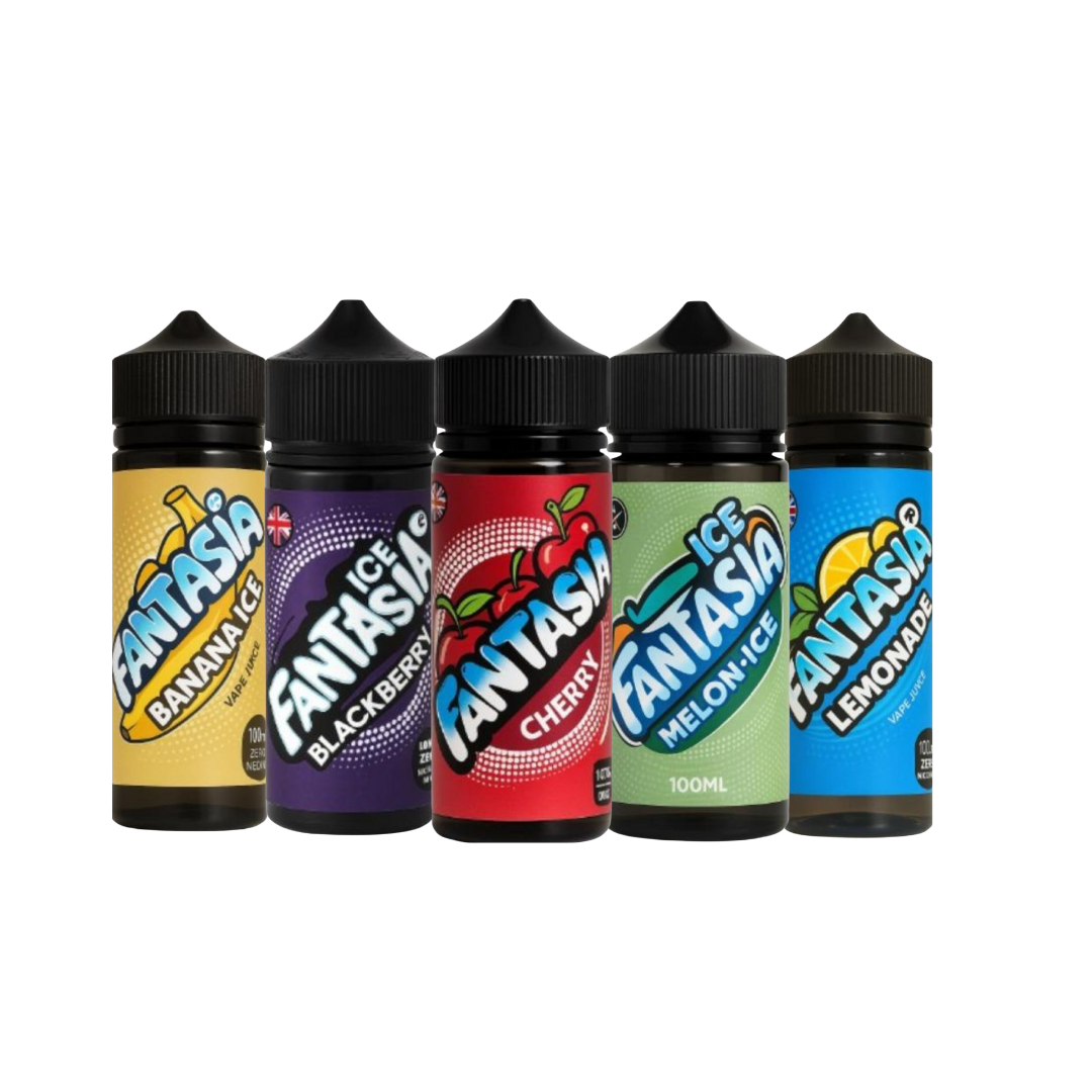 Fantasia Vape Juice – 100ml Zero Nicotine E-Liquid (Bundle Pack of 5)