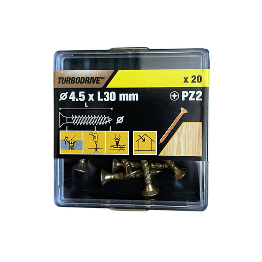 Turbodrive 4.5mm (Diameter) x L30mm (Height) PZ2 Screws