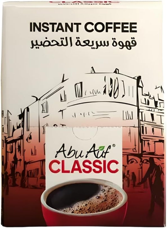 Abu Auf Premium Instant Coffee 24 Sachets, Classic or Gold, 24 x 2g Sticks