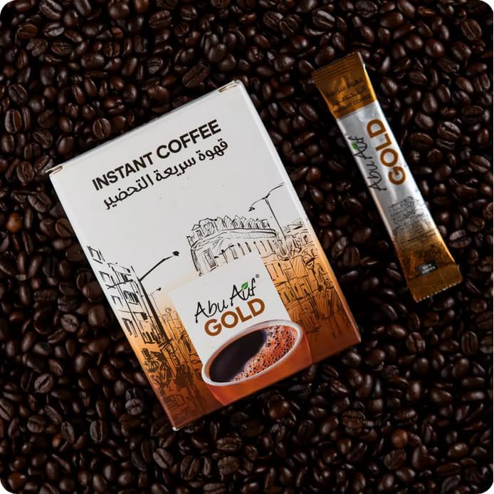 Abu Auf Premium Instant Coffee 24 Sachets, Classic or Gold, 24 x 2g Sticks