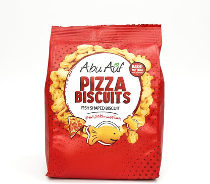 Abu Auf Fish shaped baked crunchy biscuits 80g each pack, Box of 12